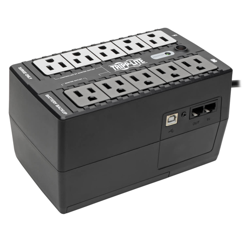 No Break Tripp Lite 0.55 kVA / 300 W, 316 J, Entrada 120 V, 10 salidas AC, Negro