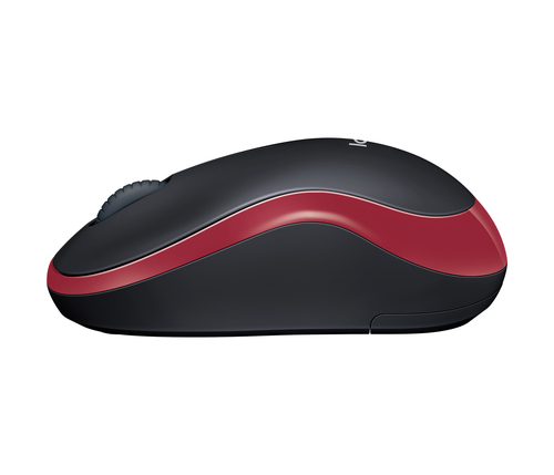 Miniatura 5 de Mouse Logitech M185 Óptico, 3 Botones, 1000 DPI, RF inalámbrico, 10 m, Rojo