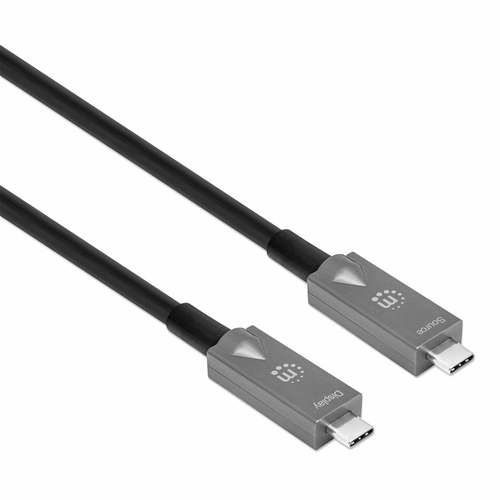 Miniatura 5 de Cable USB Manhattan 356442 USB C a USB C, 10000 Mbit/s, Negro
