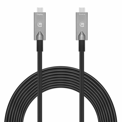 Miniatura 2 de Cable USB Manhattan 356442 USB C a USB C, 10000 Mbit/s, Negro