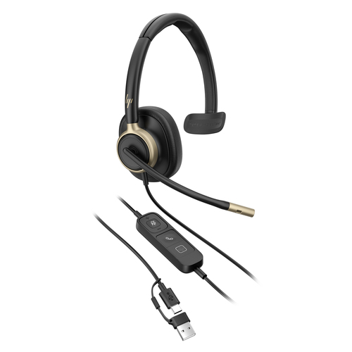 Miniatura 4 de Audífonos HP Poly Poly Mission 815 Monaural USB Wired H Diadema, Alámbrico, Negro