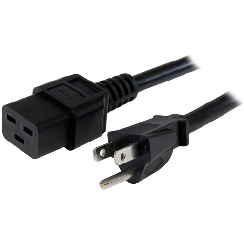 Cables de poder StarTech.com PXT515C19146 Macho, Hembra 125 V, 1.8 m, Negro