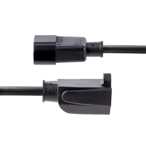 Miniatura 4 de Cables de poder StarTech.com Macho, Hembra 125 V, 0.3 m, Negro