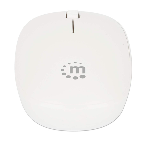 Miniatura 2 de Mouse Manhattan 190329 Óptico, 3 Botones, 1200 DPI, RF inalámbrico, 10 m, Blanco