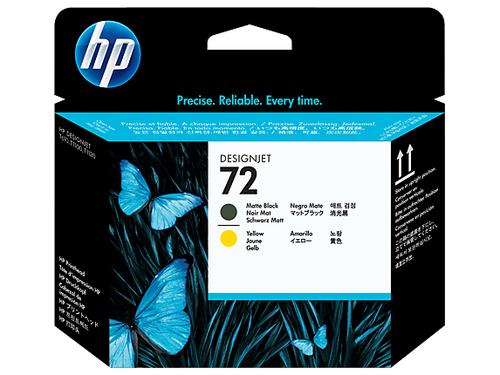 Cabezal de Impresion HP Inyección de tinta térmica, Negro, Amarillo