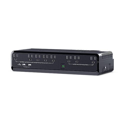 No Break CyberPower SL750U 0.75 kVA / 375 W, 890 J, Entrada 140 V, 8 salidas AC, Negro