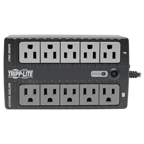 Miniatura 5 de No Break Tripp Lite 0.55 kVA / 300 W, 316 J, Entrada 120 V, 10 salidas AC, Negro