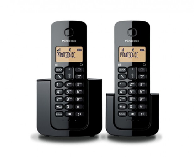 Teléfono Panasonic KX-TGB112MEB Wired & Wireless headset, Identificador de llamadas, Negro