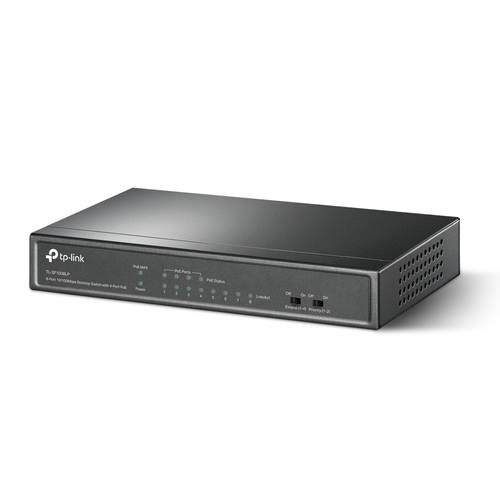 Miniatura 5 de Switch TP-Link TL-SF1008LP No administrado, RJ-45 8, Fast Ethernet (10/100), 4 POE, Negro