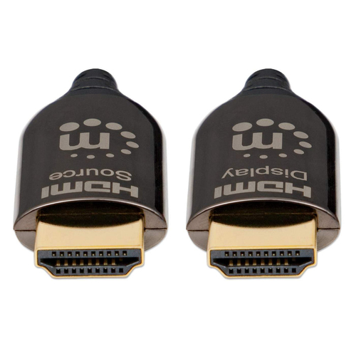 Miniatura 4 de Cable Hdmi Manhattan Cable HDMI Óptico Activo con Clasificación Plénum 50 m, 18 Gbit/s, Negro