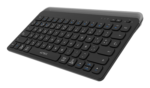 Miniatura 5 de Teclado Acteck Inspire Trek TI737 Español, Inalámbrico y alámbrico, RF inalámbrico + bluetooth, Interruptor de membrana, Negro, Gris