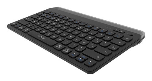 Miniatura 4 de Teclado Acteck Inspire Trek TI737 Español, Inalámbrico y alámbrico, RF inalámbrico + bluetooth, Interruptor de membrana, Negro, Gris