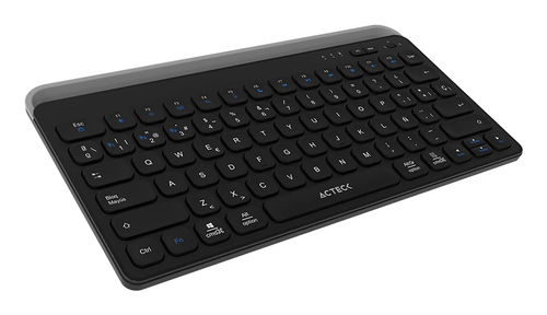 Miniatura 3 de Teclado Acteck Inspire Trek TI737 Español, Inalámbrico y alámbrico, RF inalámbrico + bluetooth, Interruptor de membrana, Negro, Gris