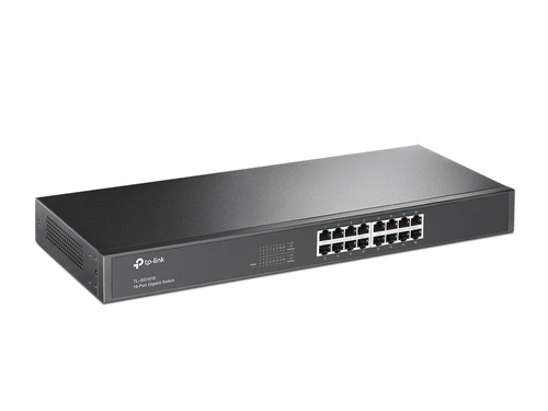 Miniatura 3 de Switch TP-Link TL-SG1016 No administrado, RJ-45 16, Gigabit Ethernet (10/100/1000), 1U, Negro