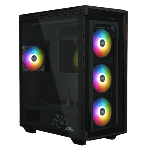 Gabinete XPG BATTLECRUISER II ST Midi Tower, PSU No, Vent. 3x 120 mm, Vent. 1x 120 mm, Negro