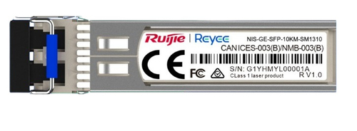 Conversor de medios Ruijie Networks NIS-GE-SFP-10KM-SM1310 SFP, 1000 Mbit/s, 10000 m