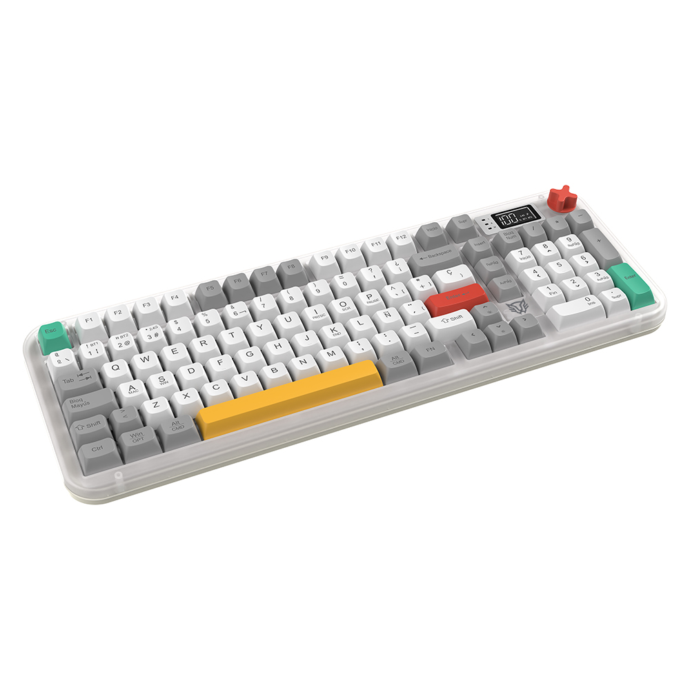 Miniatura 3 de Teclado Gamer Inala?mbrico WARSTRIKE FROST KG500FI Balam Rush Pantalla Digital