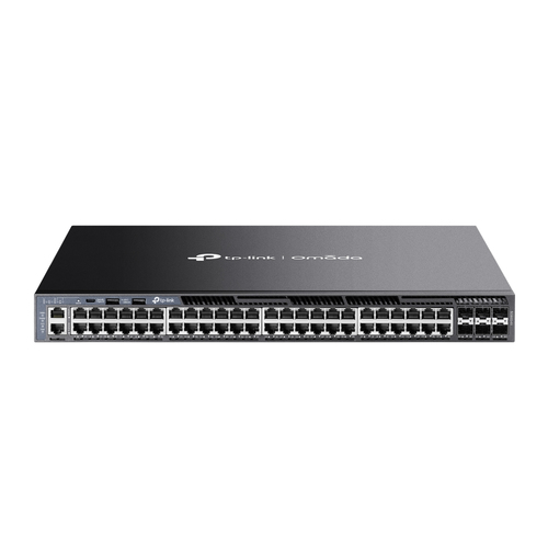 Switch TP-Link Omada SG6654X Gestionado, L3, RJ-45 48, Gigabit Ethernet (10/100/1000), 1U, Negro