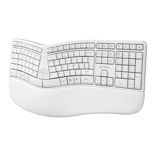 Miniatura 4 de Teclado Inalámbrico Acteck Creator Virtuos Fitt MK770 Español, Tamaño completo (100%), 10 m, Teclado numérico, Blanco