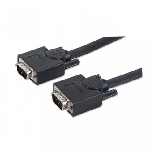 Cable VGA Manhattan Cable para monitor SVGA 7.5 m, Macho, Macho, Negro