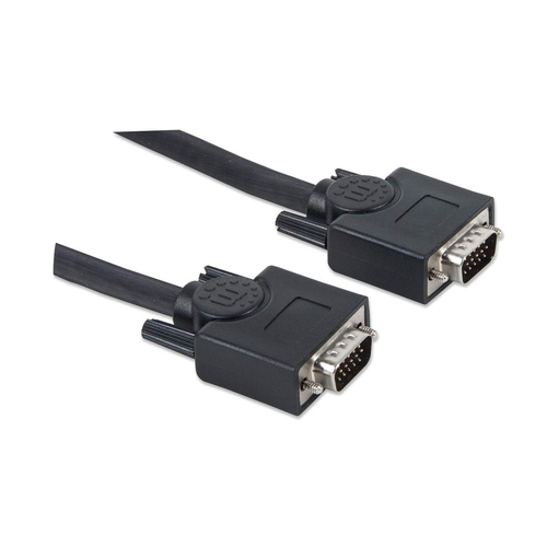 Miniatura 5 de Cable VGA Manhattan Cable para monitor SVGA 7.5 m, Macho, Macho, Negro