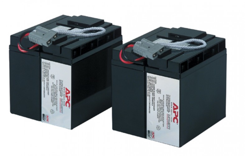 Bateria para UPS APC RBC55 Plomo ácido, Negro