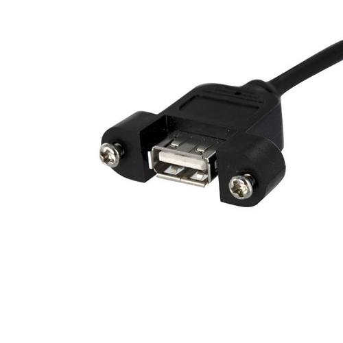 Miniatura 3 de Cable USB StarTech.com Cable de 91cm USB 2.0 para Montaje en Panel conexión a Placa Madre IDC 5 Pines - Hembra USB A, 0.9 m, Negro