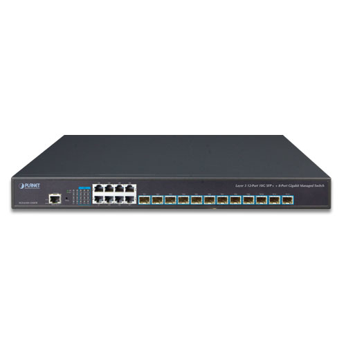 Miniatura 4 de Switch PLANET XGS-6350-12X8TR Gestionado, L3, RJ-45 8, Gigabit Ethernet (10/100/1000), 1U, Negro