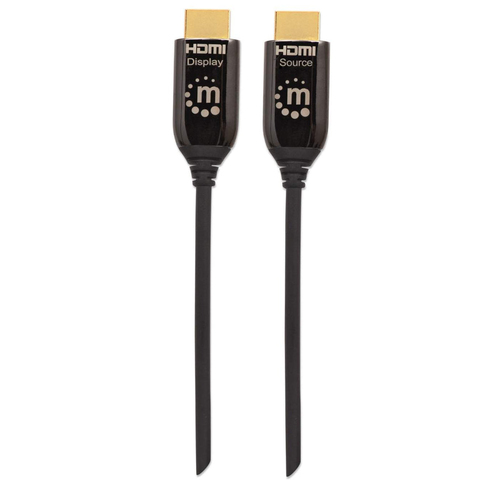 Miniatura 3 de Cable Hdmi Manhattan Cable HDMI Óptico Activo con Clasificación Plénum 50 m, 18 Gbit/s, Negro