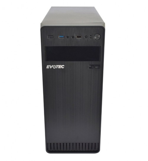 Gabinete Evotec EV-1004 Escritorio, PSU 600 W, PSU Si, Negro