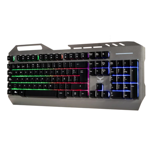Miniatura 5 de Teclado Naceb Technology NA-0966 Alámbrico, USB, Interruptor de membrana, Plata