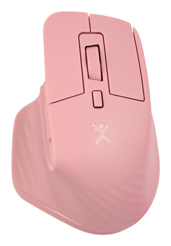 Mouse Perfect Choice PC-045281 Óptico, 4 Botones, 1600 DPI, RF inalámbrico + bluetooth, 10 m, Rosa