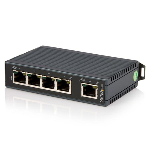 Switch StarTech.com IES5102 No administrado, RJ-45 5, Fast Ethernet (10/100), Negro