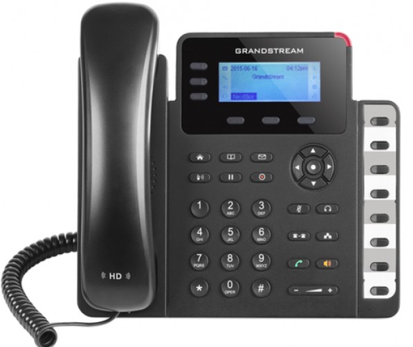 Teléfono Ip Grandstream Networks GXP1630 Terminal con conexión por cable, PoE, 3 líneas, Negro, Gris