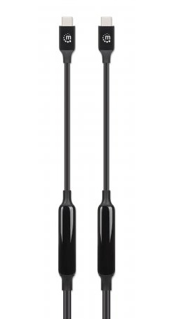 Miniatura 3 de Cable USB Manhattan 355964 USB C a USB C, Negro