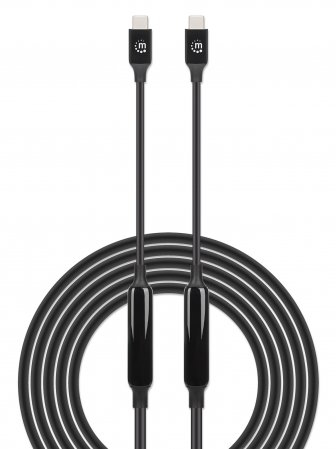 Miniatura 2 de Cable USB Manhattan 355964 USB C a USB C, Negro