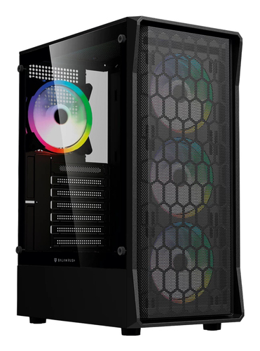 Miniatura 2 de Gabinete Balam Rush Dragonfly Hex GM560 Midi Tower, PSU No, Vent. 3x 120 mm, Vent. 1x 120 mm, Negro