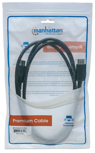 Miniatura 2 de Cable displayPort Manhattan 4K@60Hz Cable DisplayPort DisplayPort 1.2, 2 m, Negro