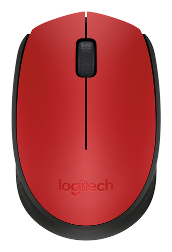 Miniatura 4 de Mouse Logitech M170 3 Botones, RF inalámbrico, 10 m, Negro, Rojo