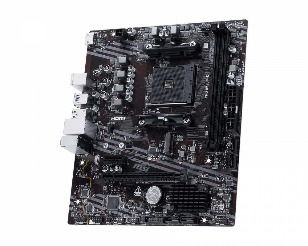 Miniatura 3 de Tarjeta Madre MSI PRO A520M-S, Micro-ATX, Socket AM4, AMD A520, 64GB DDR4, HDMI para AMD