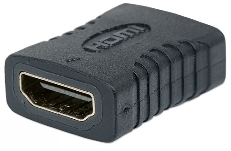 Adaptador Manhattan Cople HDMI HDMI a HDMI, Negro