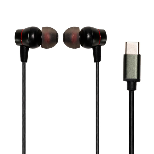 Audífonos Naceb Technology Na-0321 Intra auditivo, Alámbrico, USB, Negro