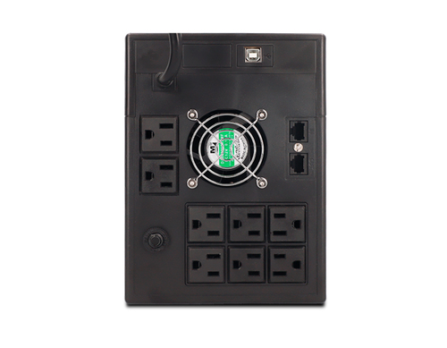 Miniatura 3 de No Break CDP UPRS1508 1.5 kVA / 1050 W, Entrada 145 V, 8 salidas AC, Negro
