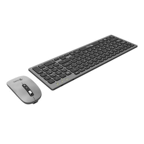 Miniatura 5 de Kit Teclado y Mouse Stylos STPKTM6G Inalámbrico, 1600 DPI, Plata