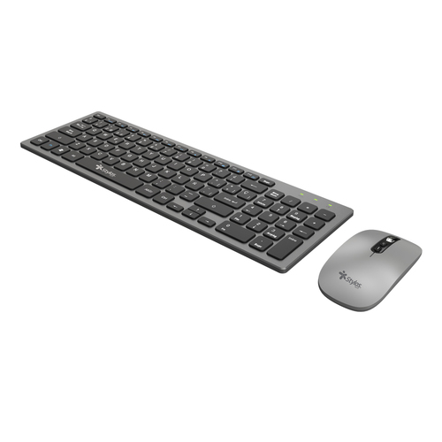 Miniatura 4 de Kit Teclado y Mouse Stylos STPKTM6G Inalámbrico, 1600 DPI, Plata