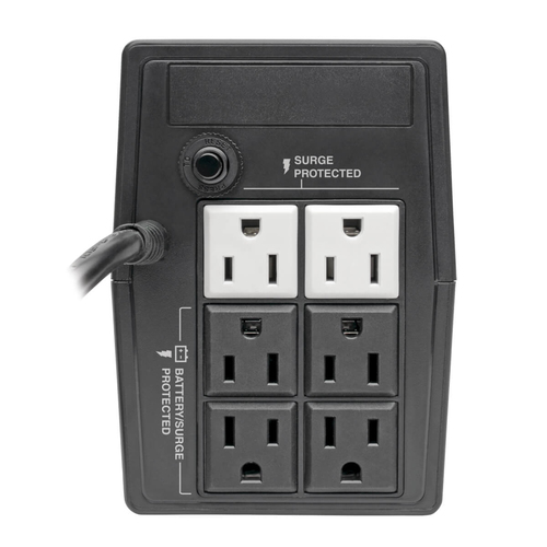 Miniatura 5 de No Break Tripp Lite 0.65 kVA / 360 W, 316 J, Entrada 120 V, 6 salidas AC, Negro