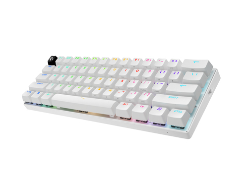 Miniatura 3 de Teclado Logitech G PRO X 60 Inglés, Inalámbrico y alámbrico, RF inalámbrico + bluetooth, Interruptor mecánico, LED RGB, Blanco