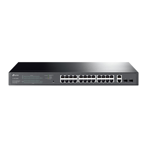 Switch TP-Link TL-SG1428PE Gestionado, L2, RJ-45 26, Gigabit Ethernet (10/100/1000), (PoE +) 24, 1U, Negro