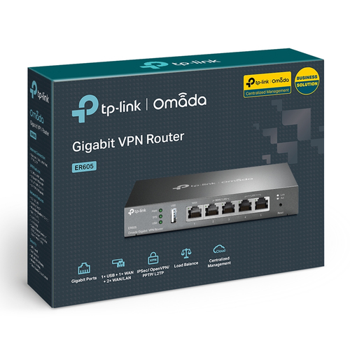 Miniatura 2 de Ruteador Alambrico TP-Link Omada ER605 Gigabit Ethernet, 5 RJ-45