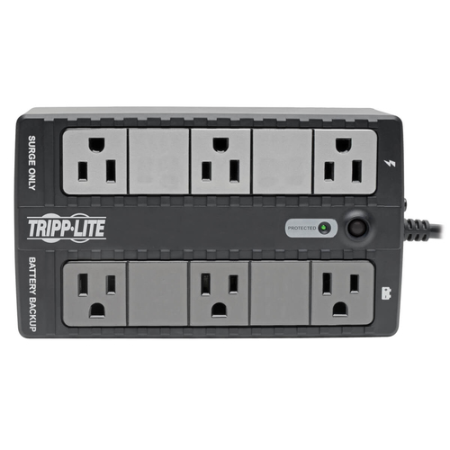 Miniatura 5 de No Break Tripp Lite 0.35 kVA / 210 W, 316 J, Entrada 120 V, 6 salidas AC, Negro